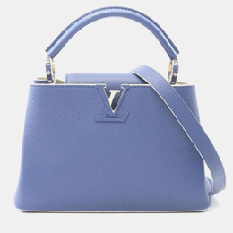 Louis Vuitton: Голубая сумка на руку 