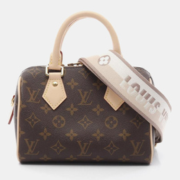 Louis Vuitton: Бежевая сумка на руку  Speedy