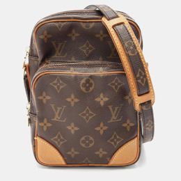 Louis Vuitton: Коричневая сумка через плечо 