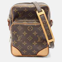 Louis Vuitton: Коричневая сумка через плечо 