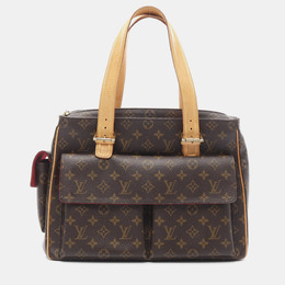 Louis Vuitton: Коричневая сумка-шоппер 