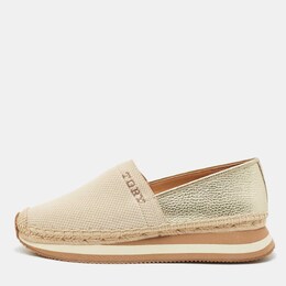 Tory Burch: Бежевые мокасины 