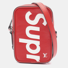 Louis Vuitton: Красная сумка  Épi