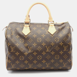 Louis Vuitton: Коричневая сумка на руку  Speedy 30
