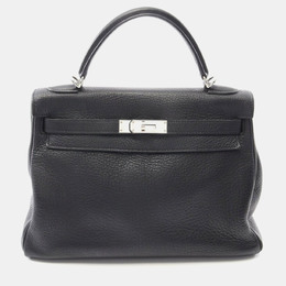 Hermes: Чёрная сумка  Kelly 32