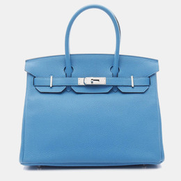 Hermes: Голубая сумка  Birkin 30