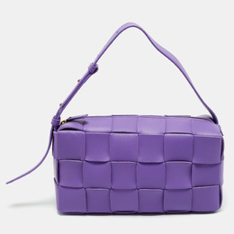 Bottega Veneta: Фиолетовая сумка  Intrecciato