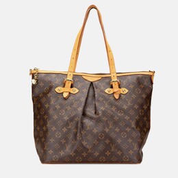 Louis Vuitton: Коричневая сумка 