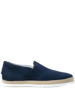 Tod's: Голубые мокасины 