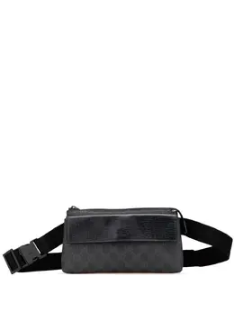 Gucci Pre-Owned: Чёрная поясная сумка 