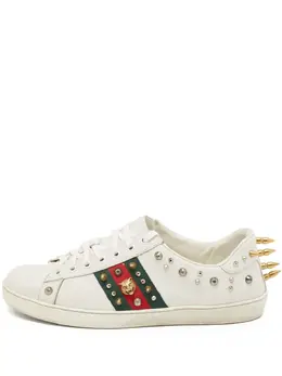 Gucci Pre-Owned: Белые кроссовки 