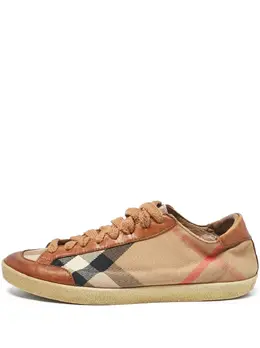Burberry Pre-Owned: Бежевые кроссовки 