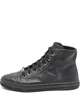 Gucci Pre-Owned: Чёрные кроссовки 