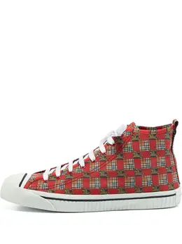 Burberry Pre-Owned: Яркие кроссовки 