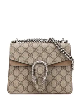 Gucci Pre-Owned: Серебристая сумка через плечо 