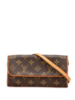 Louis Vuitton Pre-Owned: Коричневая сумка через плечо 