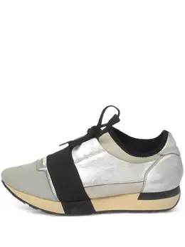 Balenciaga Pre-Owned: Серебристые кроссовки 
