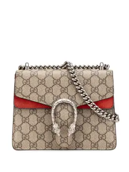 Gucci Pre-Owned: Серебристая сумка через плечо 