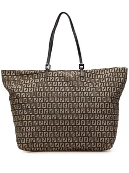 Fendi Pre-Owned: Коричневая сумка-шоппер 