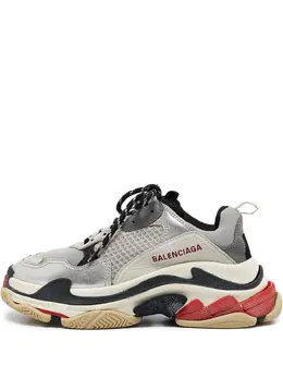 Balenciaga Pre-Owned: Серебристые кроссовки 