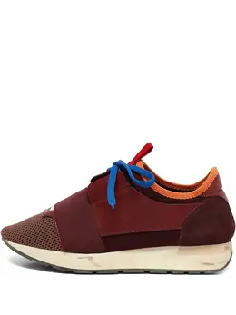 Balenciaga Pre-Owned: Бордовые кроссовки 