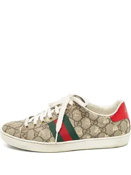 Gucci Pre-Owned: Бежевые кроссовки 