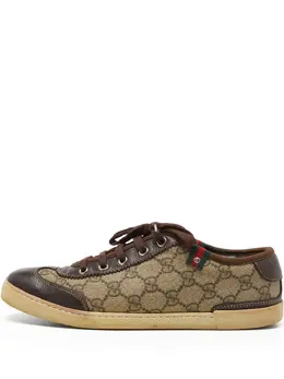 Gucci Pre-Owned: Кроссовки цвета хаки 