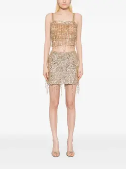 Elisabetta Franchi: Юбка бахромой 
