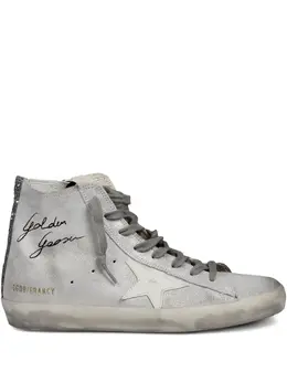 Golden Goose: Серебристые кроссовки 