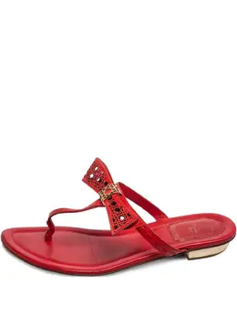 Christian Dior Pre-Owned: Красные сандалии 