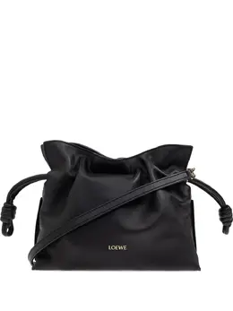 LOEWE: Чёрный клатч  Flamenco