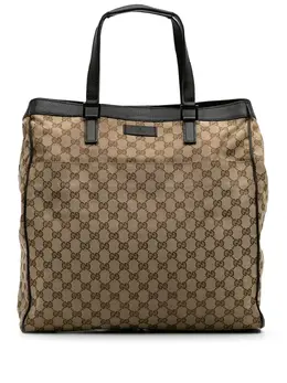 Gucci Pre-Owned: Коричневая сумка-шоппер 