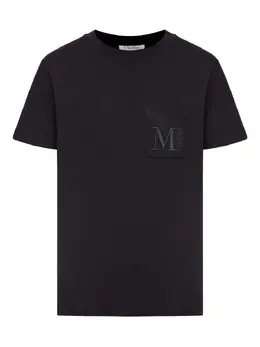 'S Max Mara: Чёрная футболка 