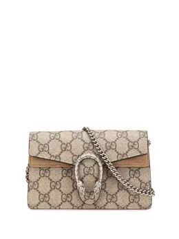Gucci Pre-Owned: Серебристая сумка через плечо 