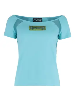 Versace Jeans Couture: Топ в сетку 
