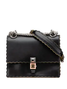 Fendi Pre-Owned: Чёрная сумка через плечо 