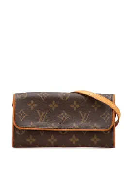 Louis Vuitton Pre-Owned: Коричневая сумка через плечо 