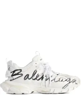 Balenciaga: Белые кроссовки  Track