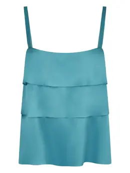 Alberta Ferretti: Атласная майка 