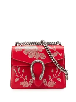 Gucci Pre-Owned: Серебристая сумка через плечо 