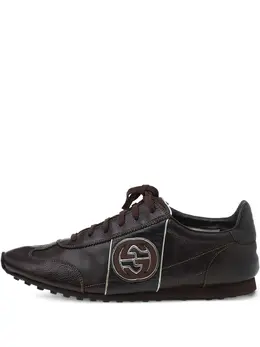 Gucci Pre-Owned: Тёмные кроссовки 