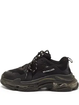 Balenciaga Pre-Owned: Чёрные кроссовки 