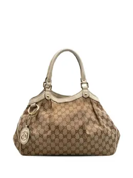 Gucci Pre-Owned: Коричневая сумка-шоппер 