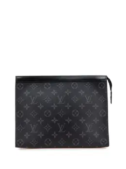 Louis Vuitton Pre-Owned: Чёрный клатч 