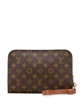 Louis Vuitton Pre-Owned: Коричневый клатч 
