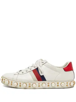 Gucci Pre-Owned: Белые кроссовки 