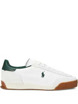 Polo Ralph Lauren: Белые кроссовки 