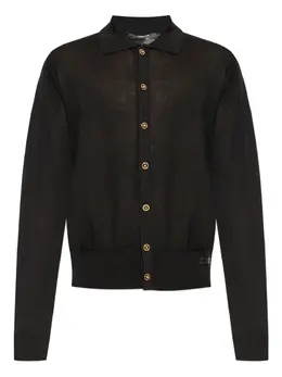 Versace: Поло с воротником 