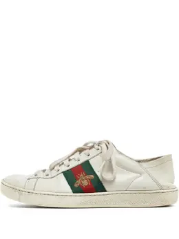 Gucci Pre-Owned: Белые кроссовки 
