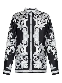 Versace: Рубашка  Barocco с принтом
